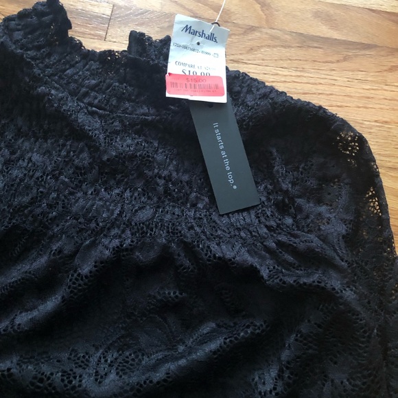 Cable&Gauge Elegant Black Lace Women's Top - Picture 10 of 10